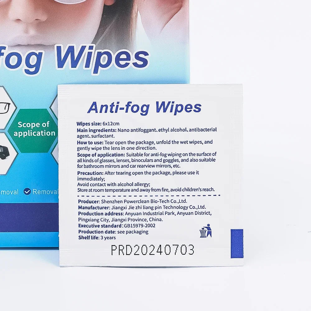 Eyewear Wipes, Disposable
