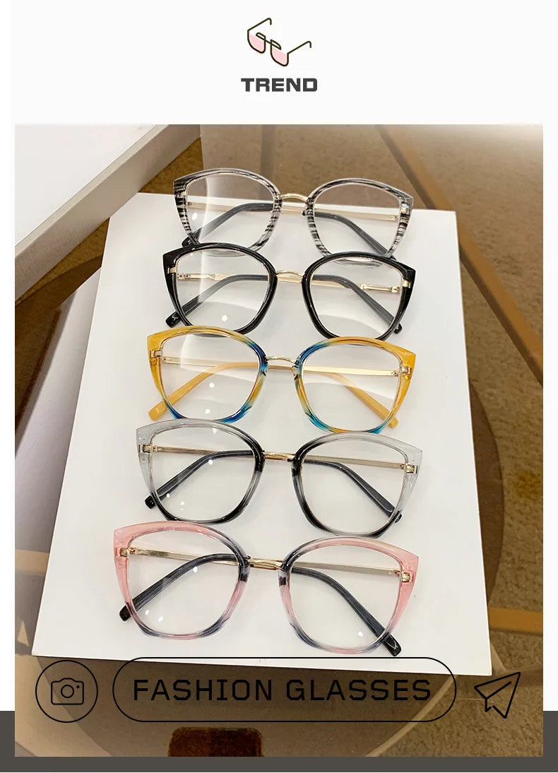 Square Computer Glasses Metal