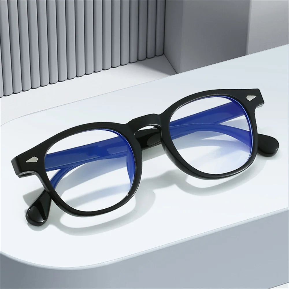 Classic Square Black Blue Light