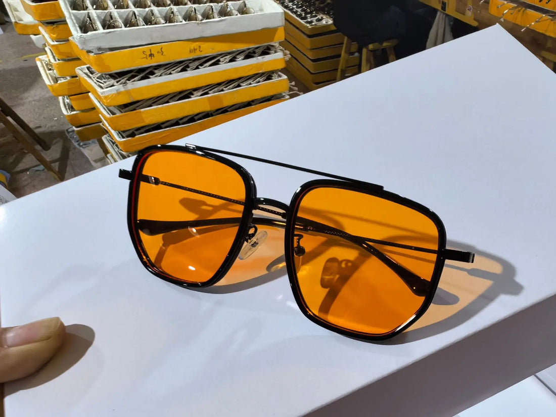 Fashion Men Metal Sunglasses