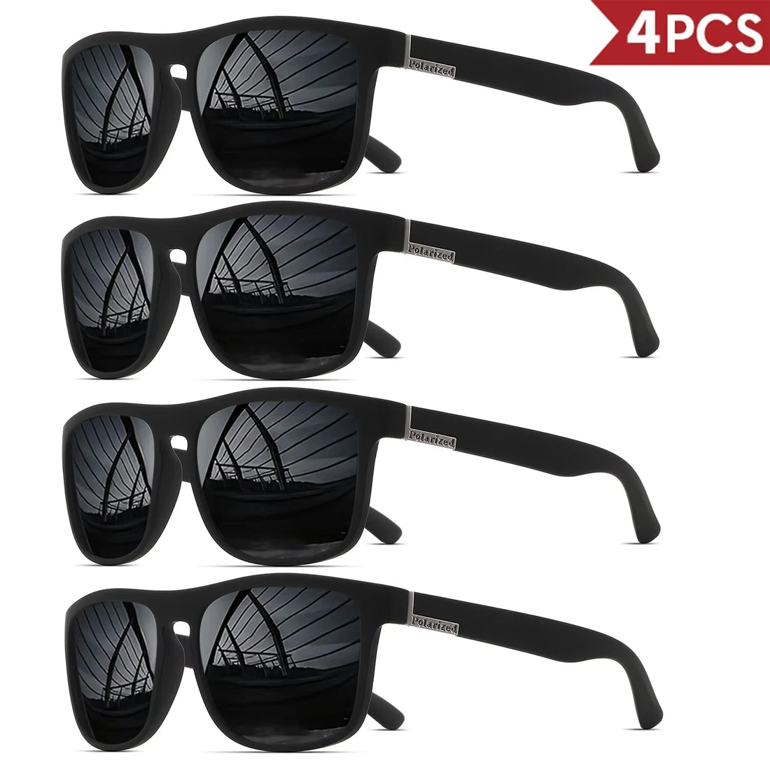 1-4PCS Men Classical Square