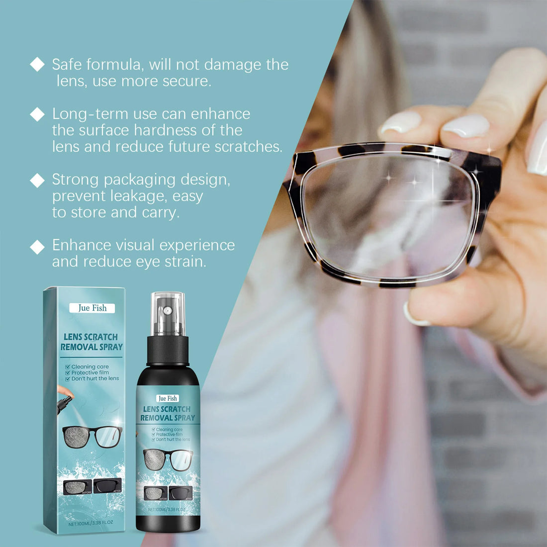 Eye Glass Cleaners Spray