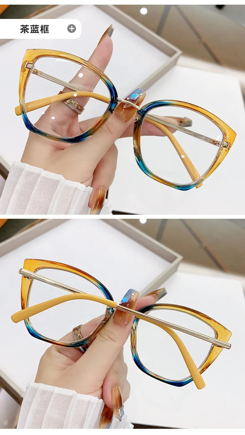 Square Computer Glasses Metal