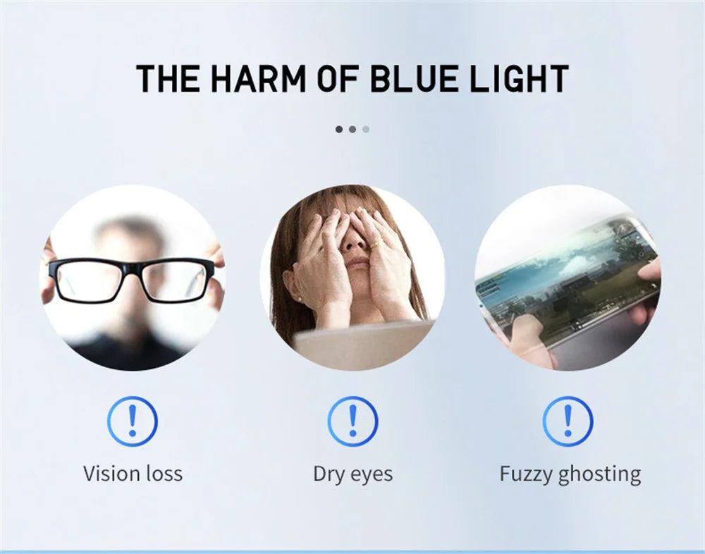 Classic Square Black Blue Light