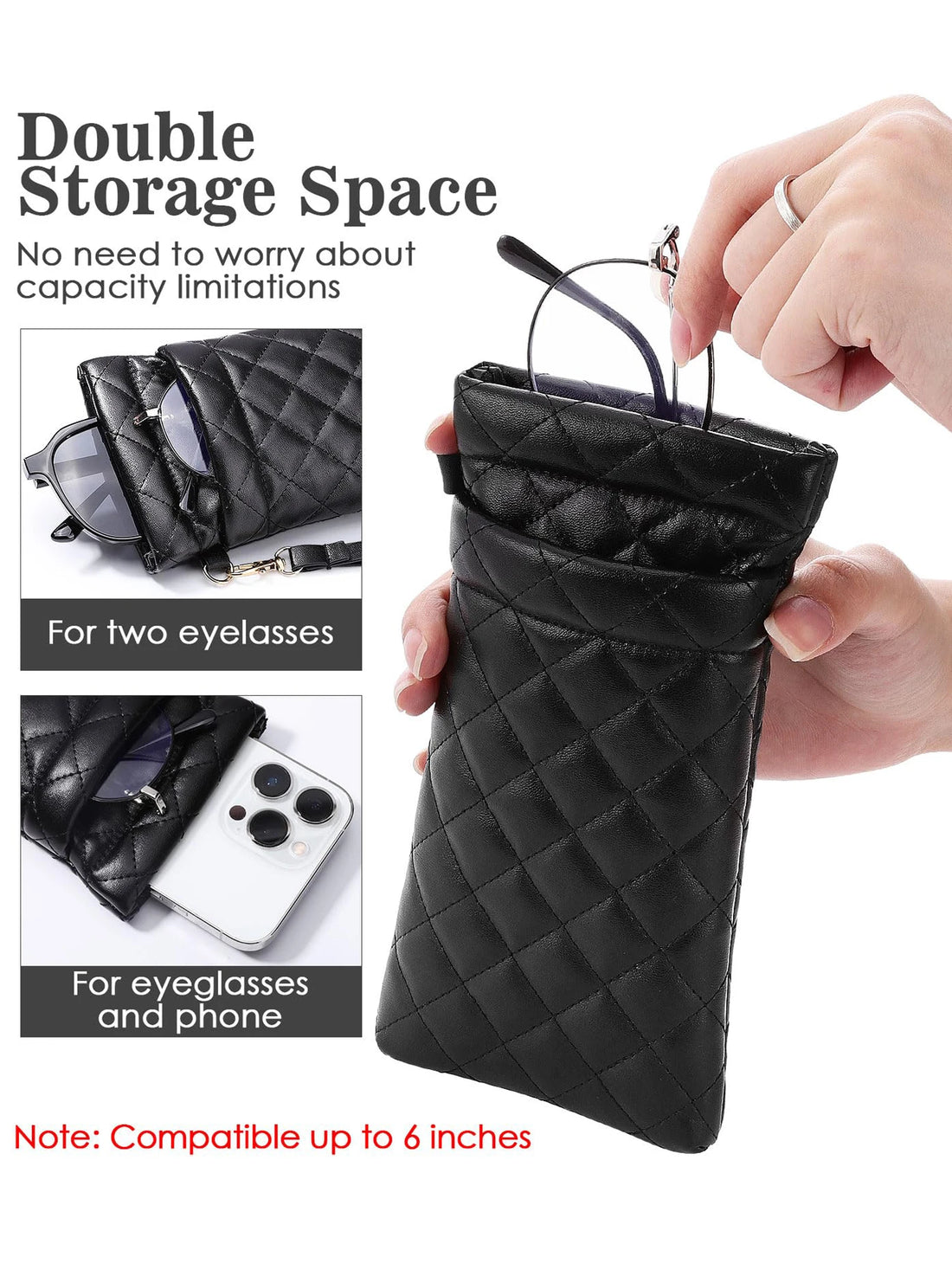 Double Glasses Case Portable