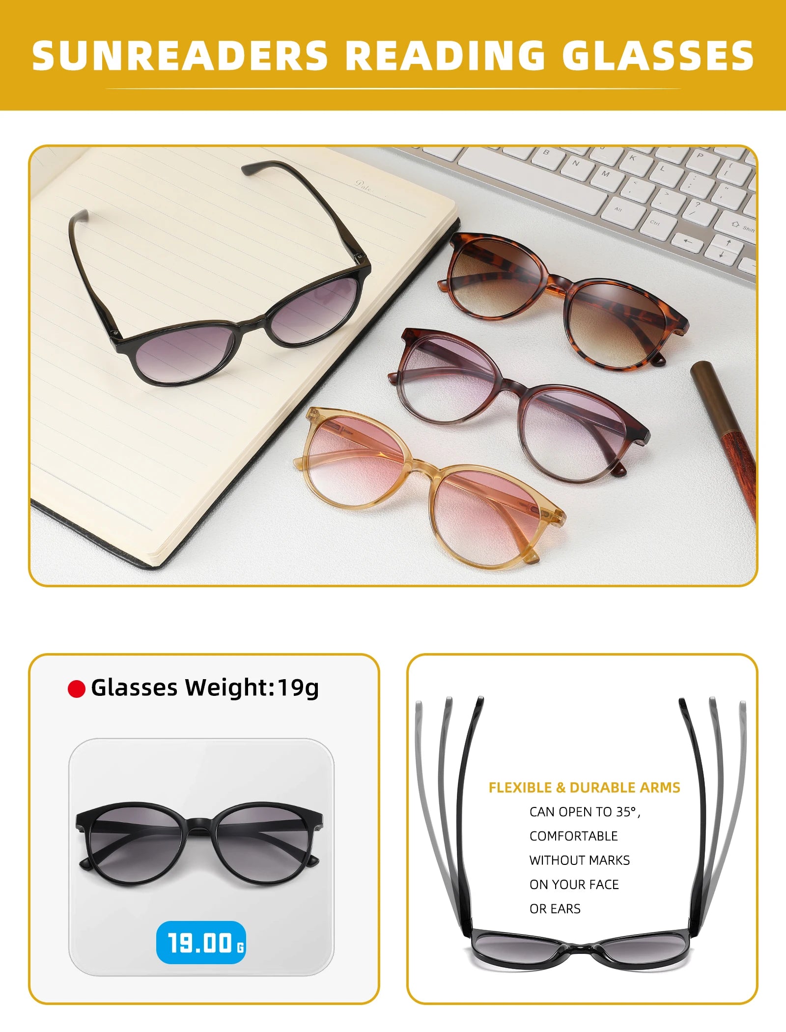 MODFANS Reading Glasses