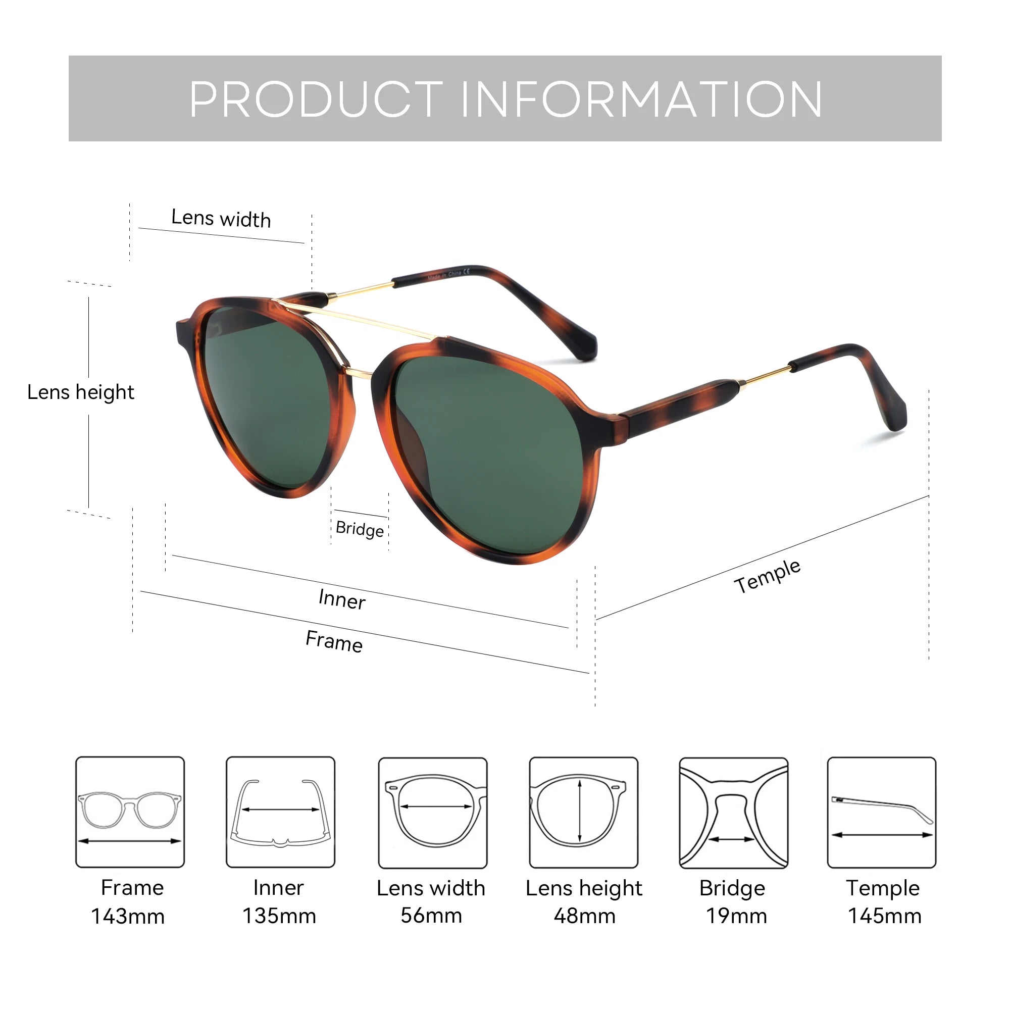 BLUEMOKY Fashion Polarized