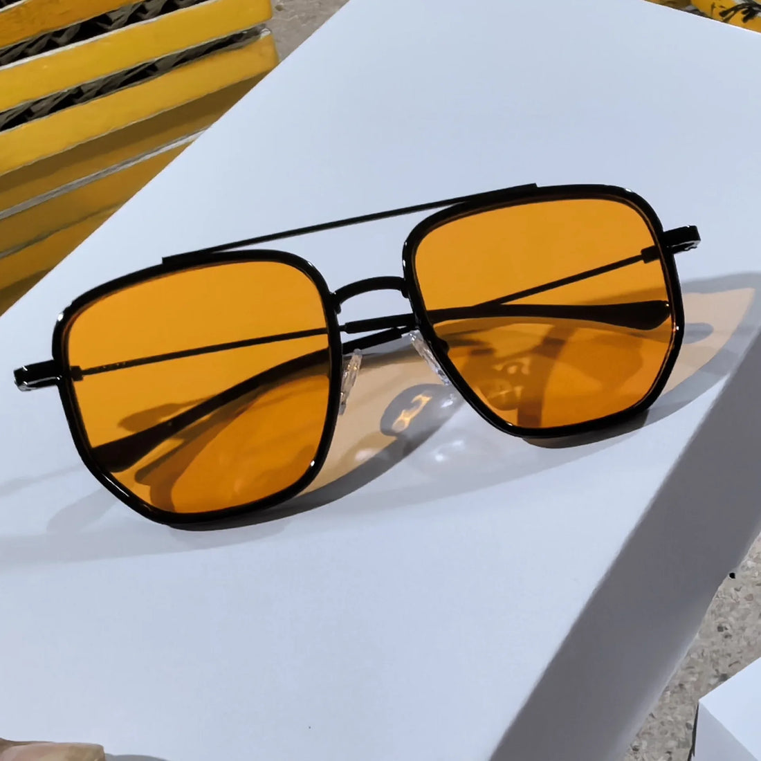 Fashion Men Metal Sunglasses