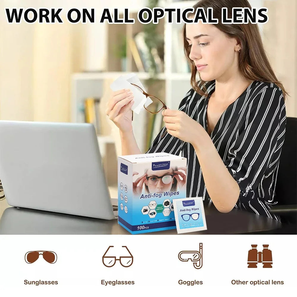Eyewear Wipes, Disposable