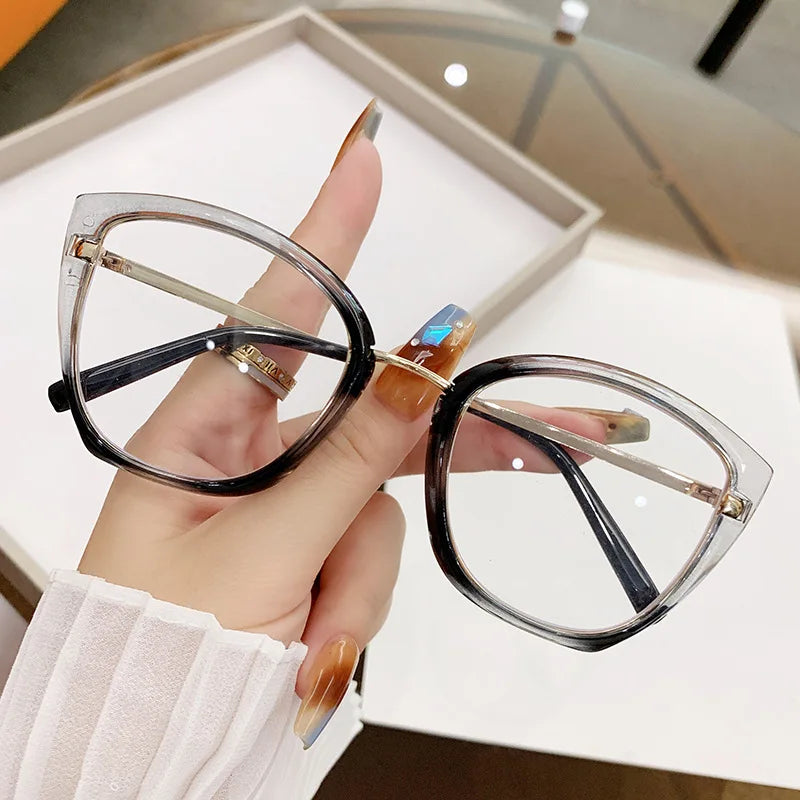 Square Computer Glasses Metal