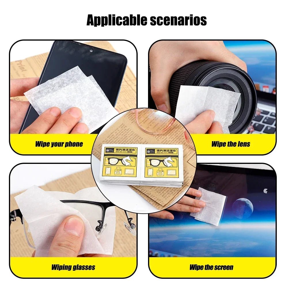 Disposable Wipes Dust Eyeglass