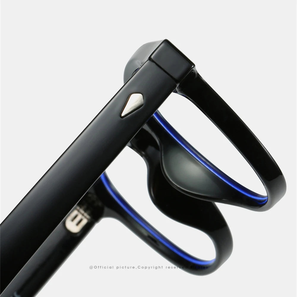 Classic Square Black Blue Light
