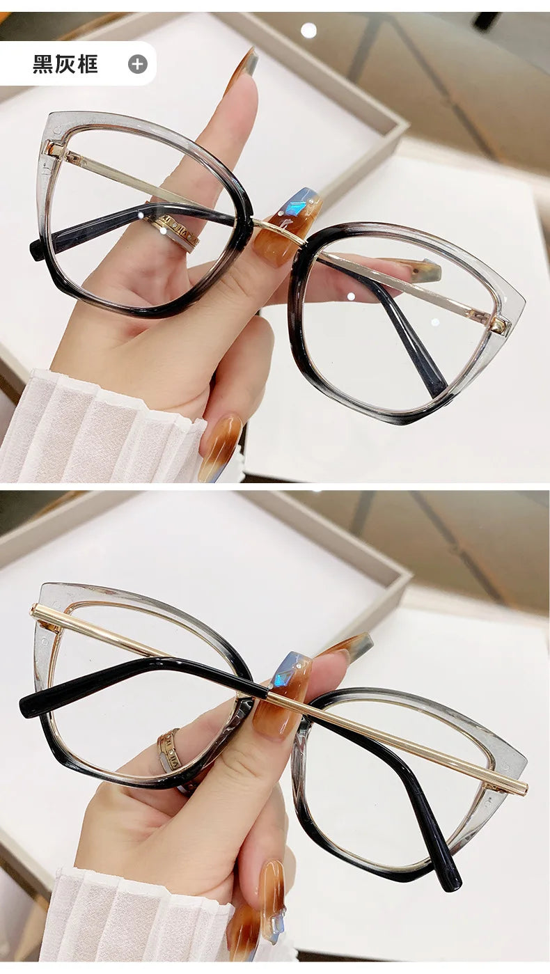 Square Computer Glasses Metal