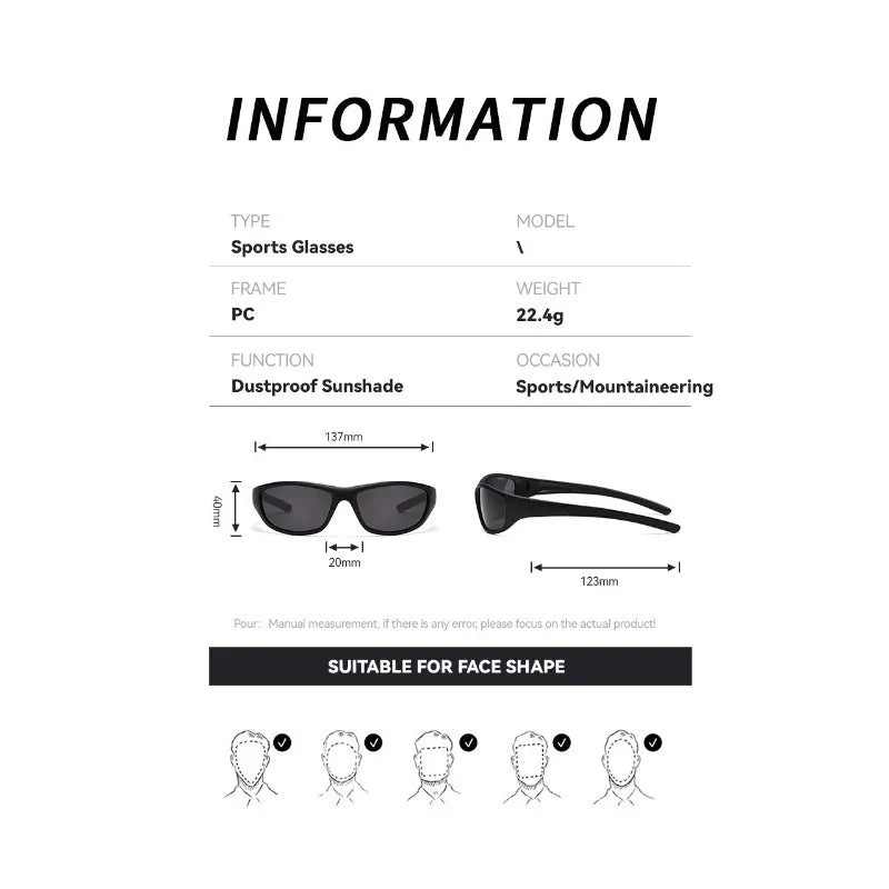1/3PCS Unisex Polarized Sports