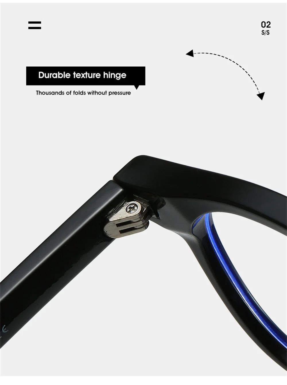 Classic Square Black Blue Light