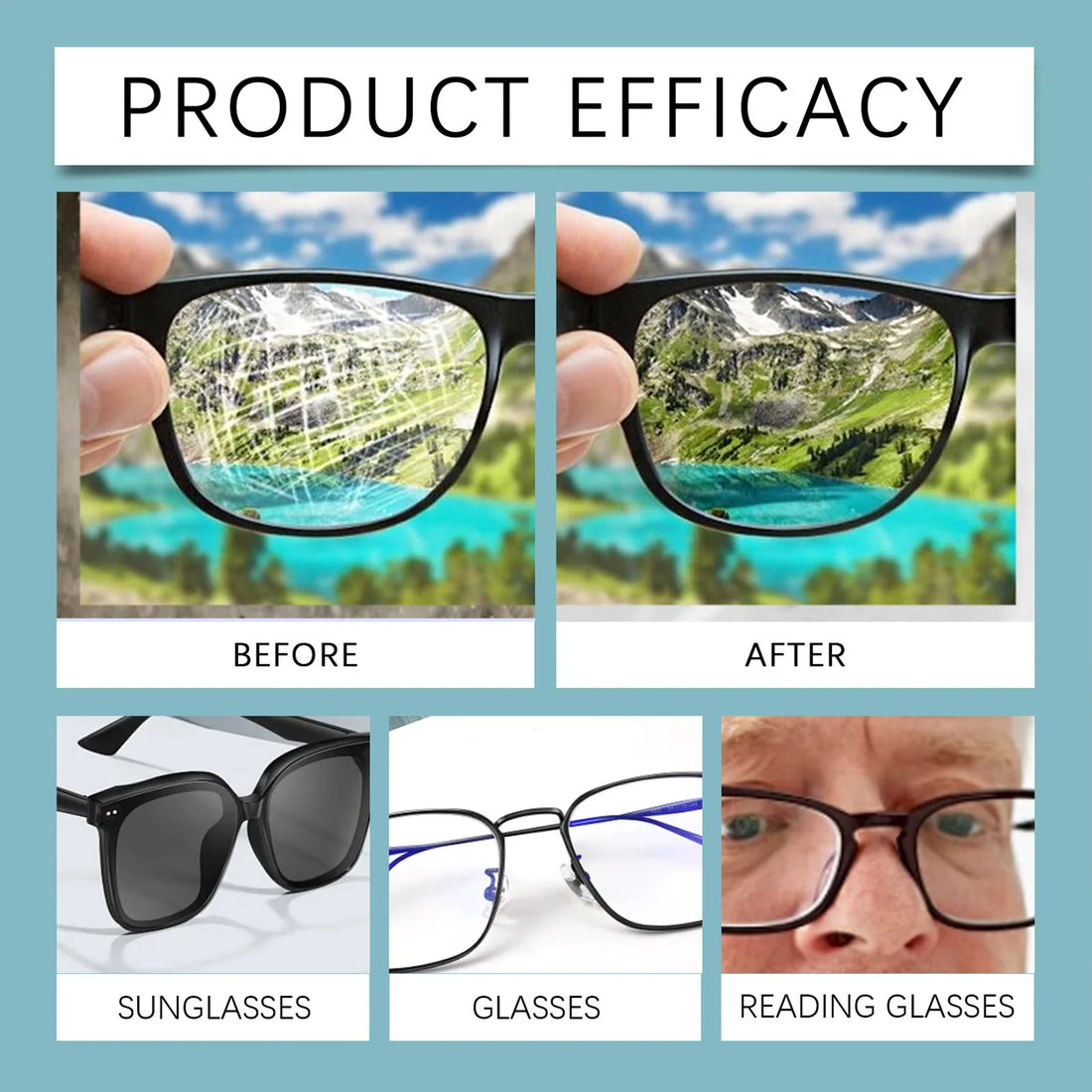 Eye Glass Cleaners Spray