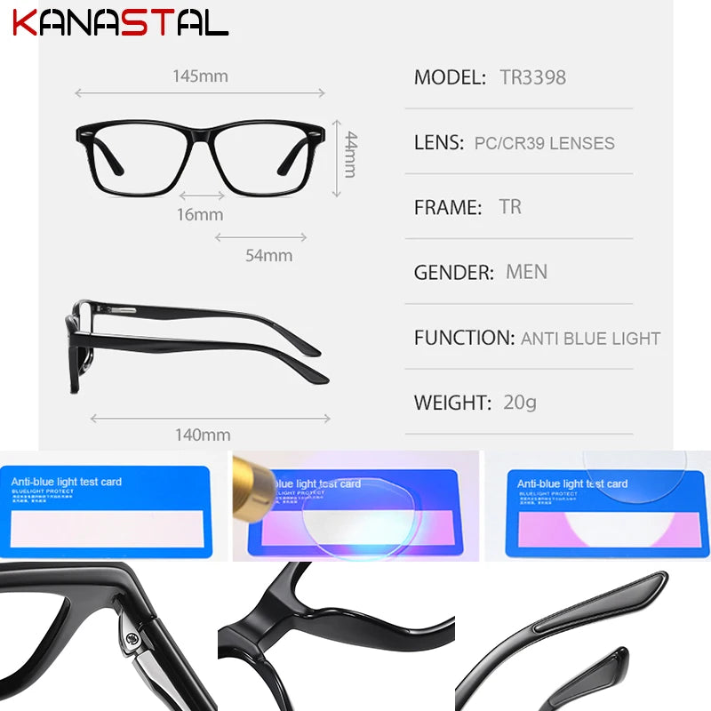 Men Optical Glasses CR39