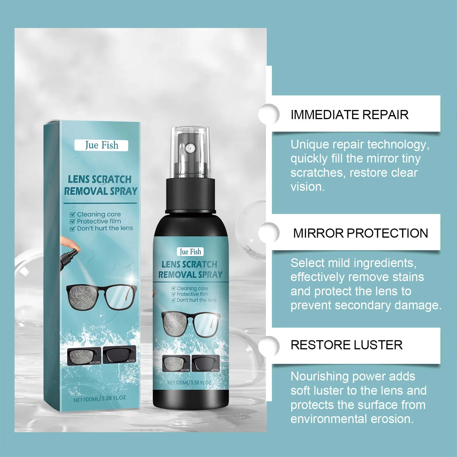 Eye Glass Cleaners Spray