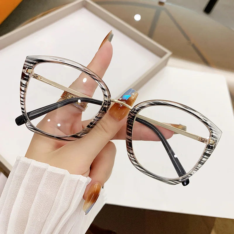 Square Computer Glasses Metal