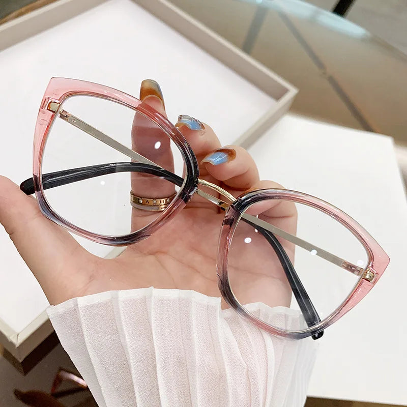 Square Computer Glasses Metal