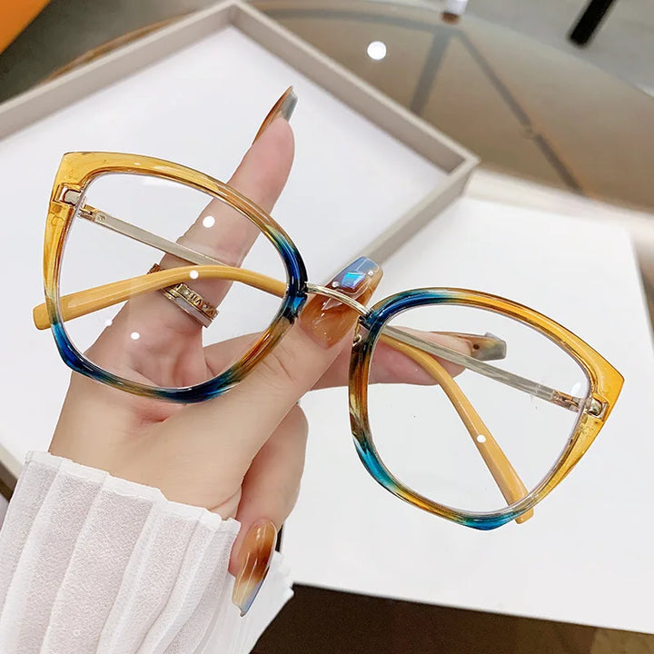 Square Computer Glasses Metal
