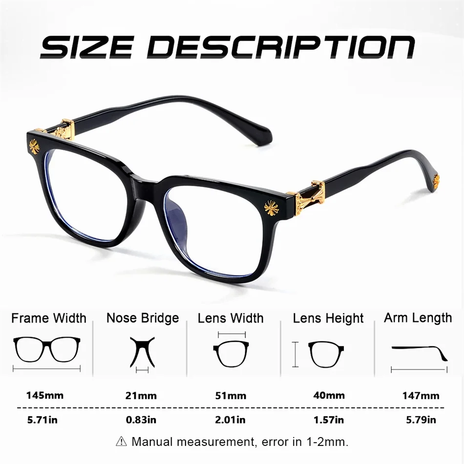 Classic 1Pcs Square Anti Blue
