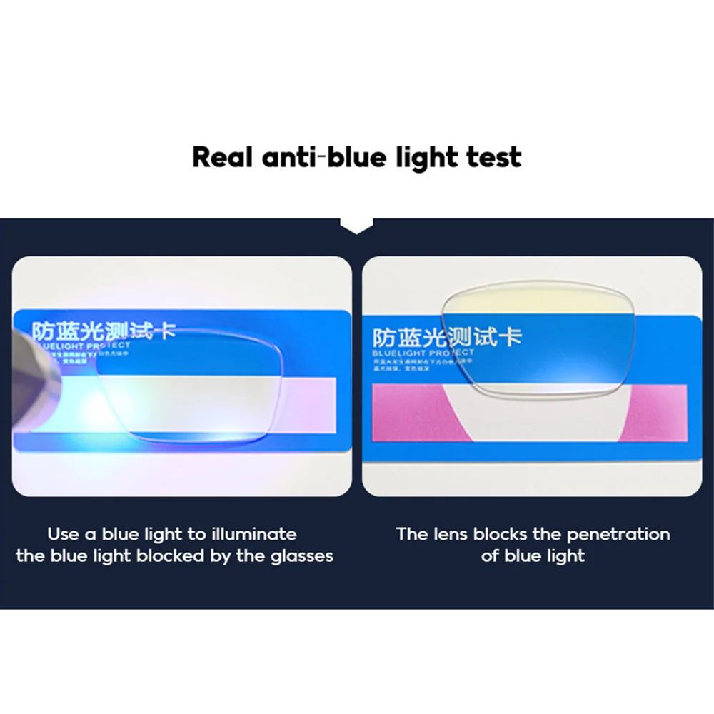 Classic Square Black Blue Light