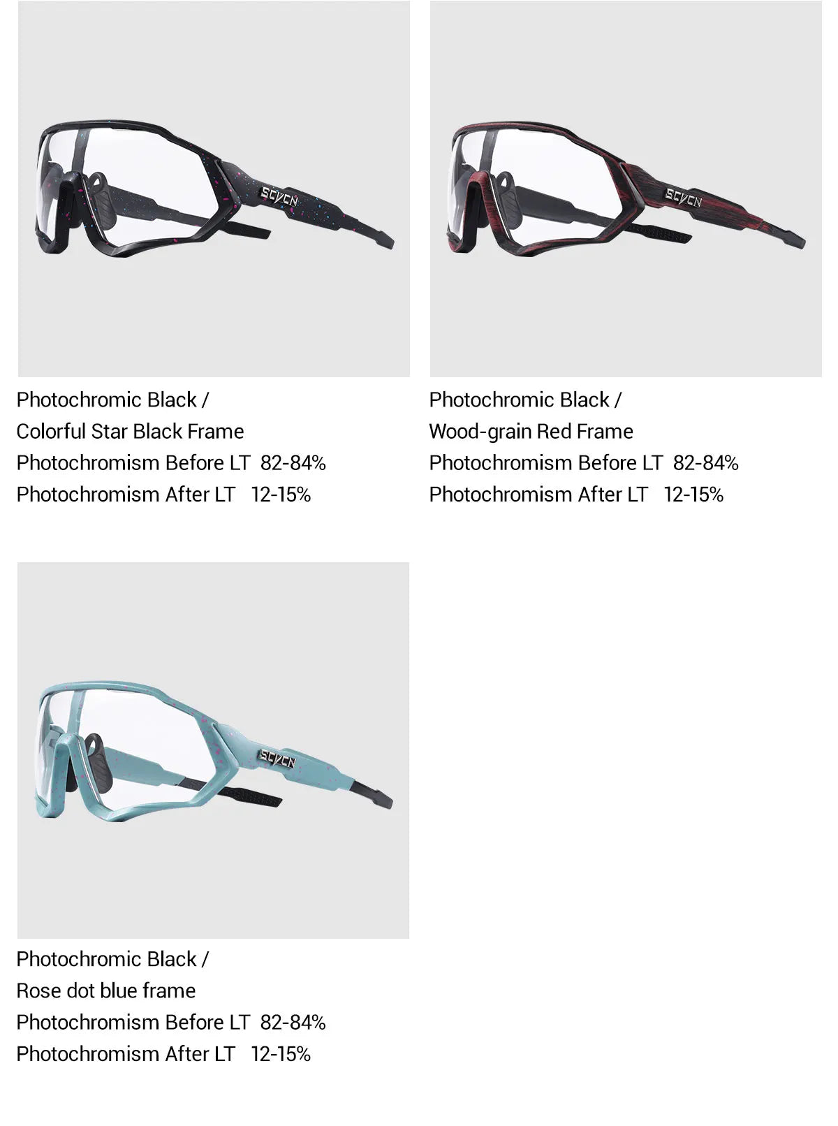 SCVCN Photochromic Sunglasses