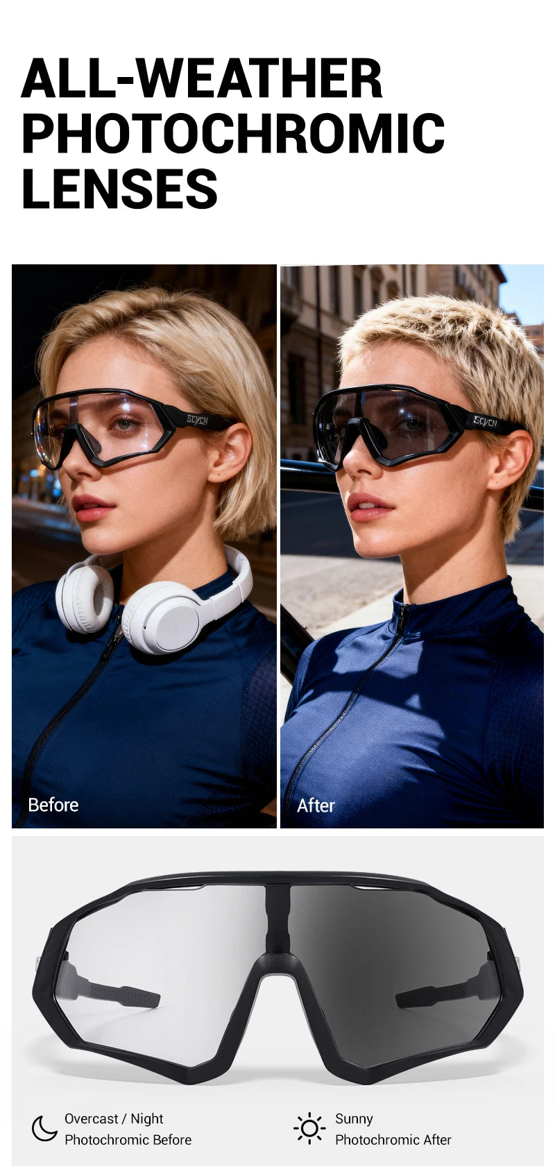 SCVCN Photochromic Sunglasses