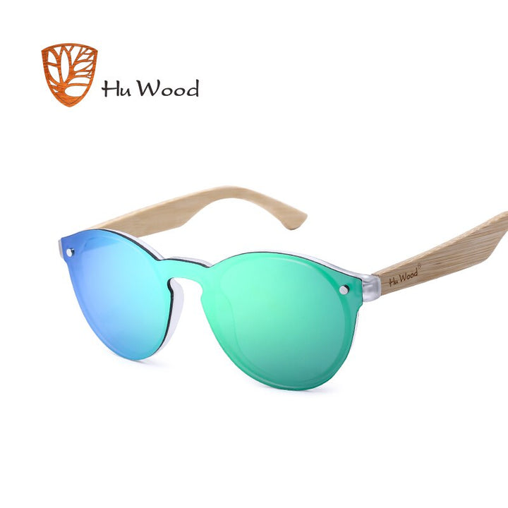 Mirror Lenses Wooden Sunglasses