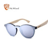 Mirror Lenses Wooden Sunglasses