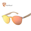 Mirror Lenses Wooden Sunglasses