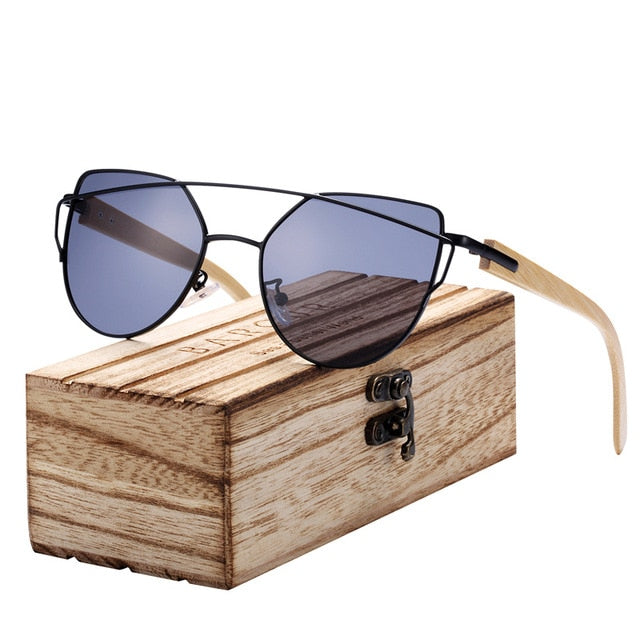 Bamboo Cat Eye Sunglasses