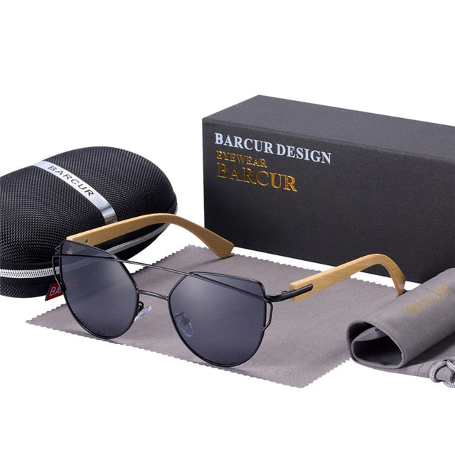 Bamboo Cat Eye Sunglasses