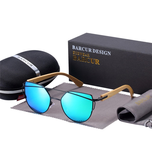 Bamboo Cat Eye Sunglasses