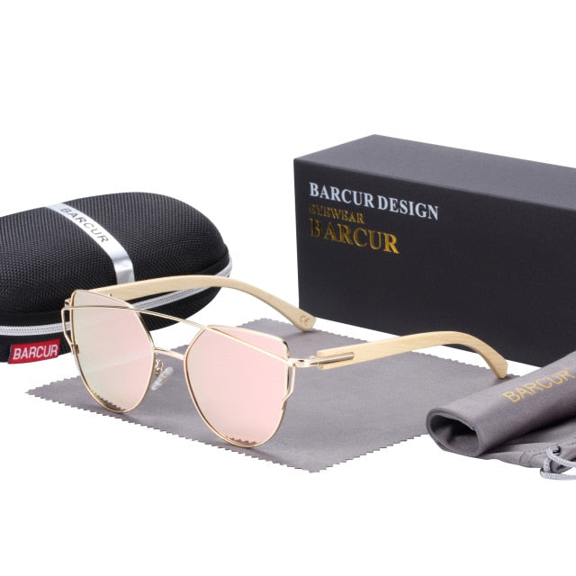 Bamboo Cat Eye Sunglasses