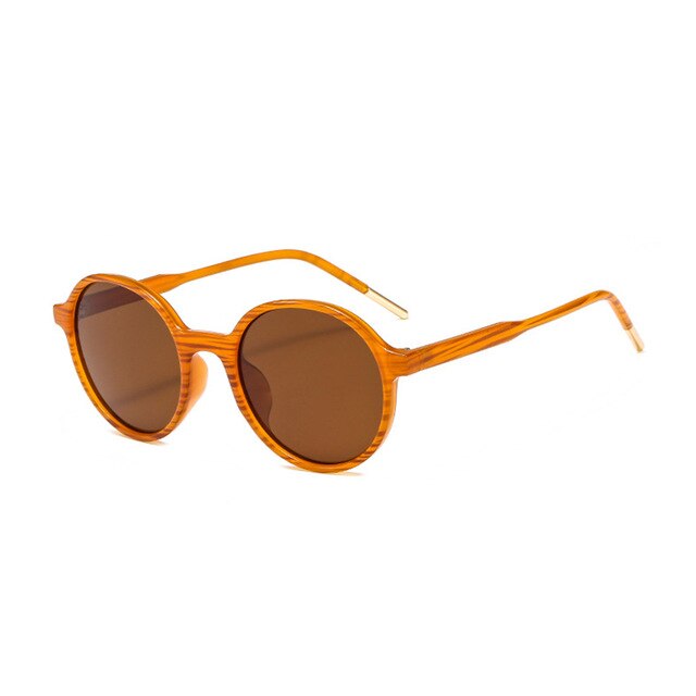 Women Wood Grain Sunglasses