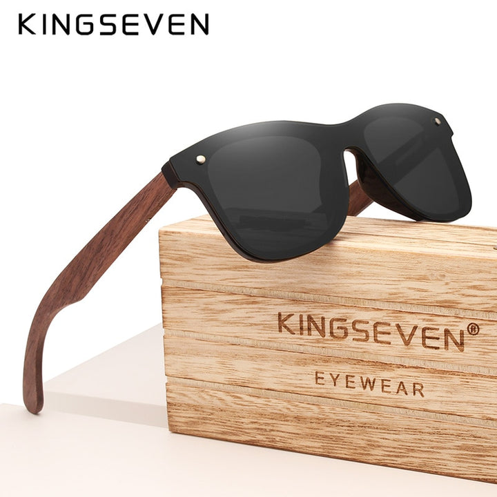 Polarized Walnut Wood Sunglasses