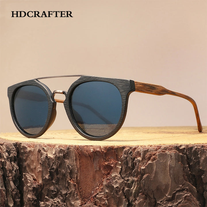 Vintage Wood Sunglasses For Men